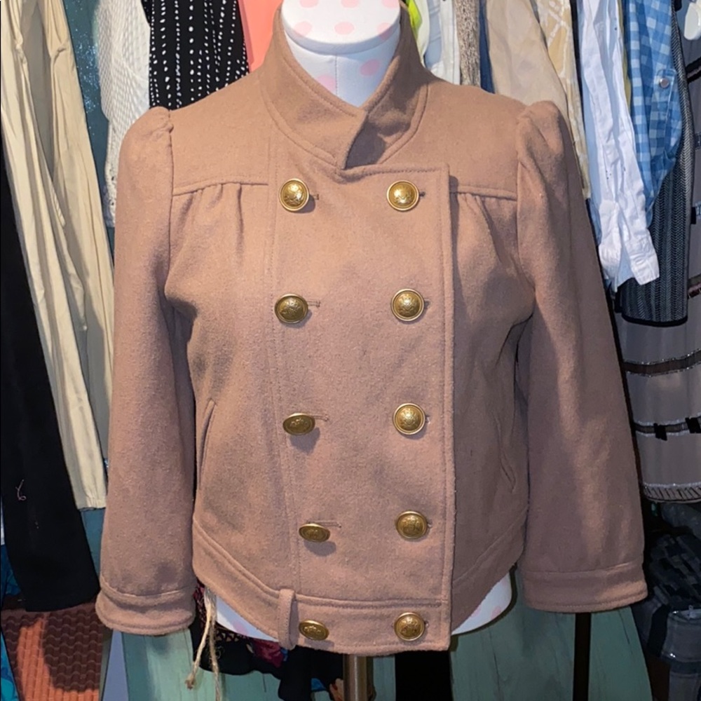 Idra Tan pea coat 🧥 size 2